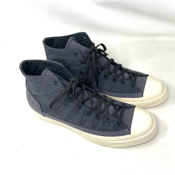 Converse Chuck 70 High Casual Shoes Black Storm Canvas Men Size Sneakers 172819C - Picture 4 of 10